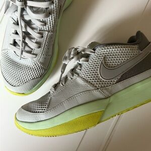 Nike Gray and Lime Athletic Shoes